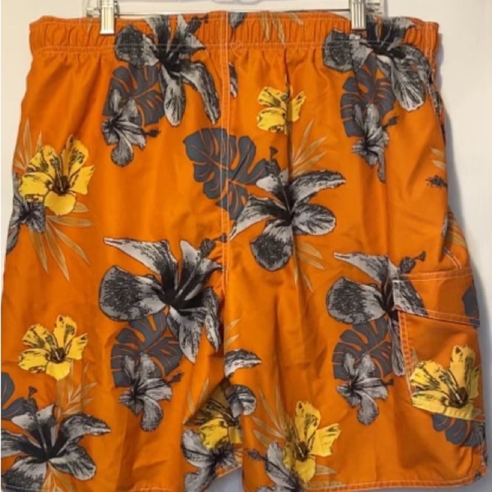 Newport Blue Floral Graphic Beach River Shorts Men’s Size 2XL